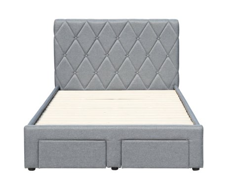 BETINA 120 łożko z szufladami popielaty