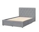 BETINA 120 łożko z szufladami popielaty