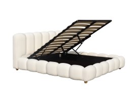 BRISA 160 łóżko z pojemnikiem na pościel, biały