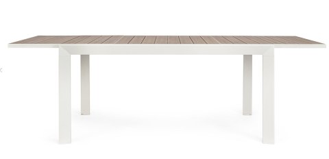 Bizzotto BIZZOTTO stół ogrodowy BELMAR VAPOR 160-240 biały / rozkładany