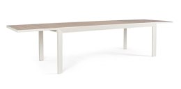 Bizzotto BIZZOTTO stół ogrodowy BELMAR VAPOR 220-340 biały / rozkładany