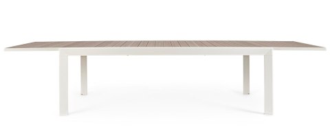 Bizzotto BIZZOTTO stół ogrodowy BELMAR VAPOR 220-340 biały / rozkładany