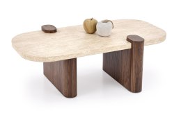 CANOA ława, trawertyn / orzechowy