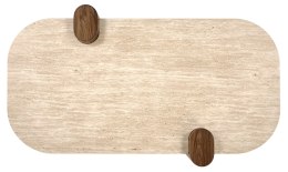 CANOA ława, trawertyn / orzechowy