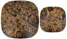 CORDINA S ława brązowy marmur / brązowy