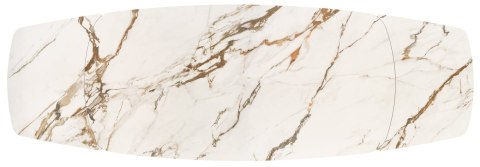 FLAVOR stół rozkładany biały marmur / orzechowy