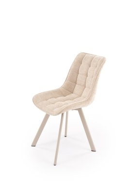 K332_CS krzesło nogi - kaszmir, siedzisko - beżowy