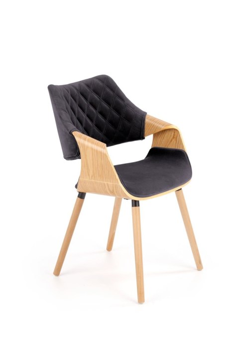 K396 krzesło naturalny / czarny