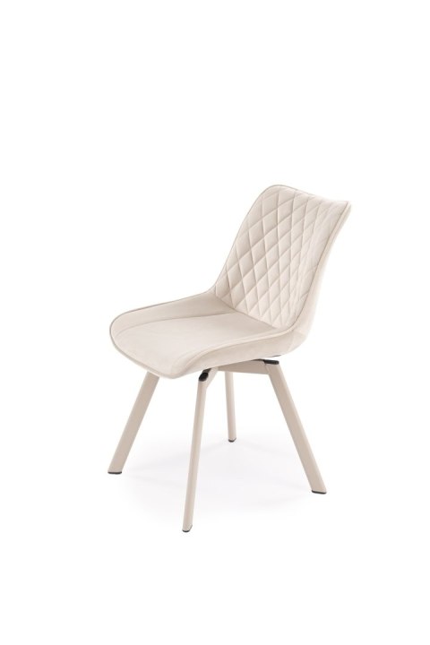 K520_CS krzesło nogi - kaszmir, siedzisko - jasny beżowy