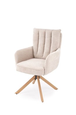 K594 krzesło jasny beżowy / dąb naturalny