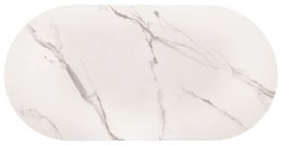 KALUA ława biały marmur / złoty