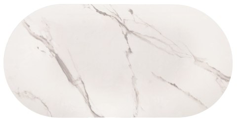 KALUA ława biały marmur / złoty