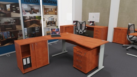 Meble Biurowe Kontenerek Komoda Silver K52 grusza polna