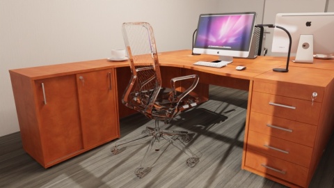 Meble Biurowe Kontenerek Komoda Silver K55 grusza polna