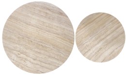 PAOLA zestaw 2 ław trawertyn / kaszmir