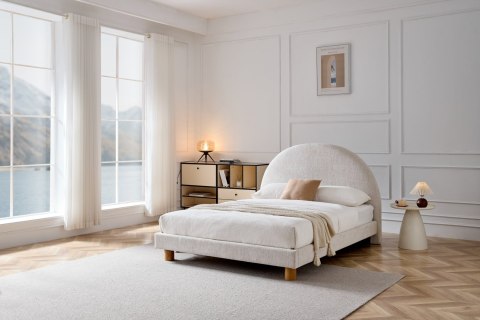 TURI 160 łóżko beżowy