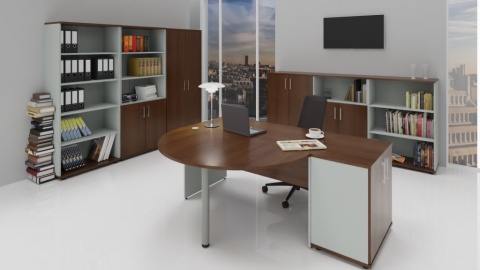 DOSTAWKA Silver NOGA METALOWA BUK BAWARIA Meble Biurowe POSIADA REGULACJĘ WYSOKOŚCI