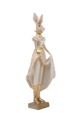 King Home Figurka dekoracyjna SHP RABBIT beżowa / złota
