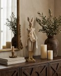 King Home Figurka dekoracyjna SHP RABBIT beżowa / złota