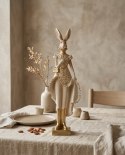 King Home Figurka dekoracyjna SHP RABBIT beżowa / złota