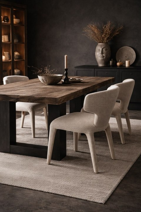 King Home Krzesło APULIA beżowe