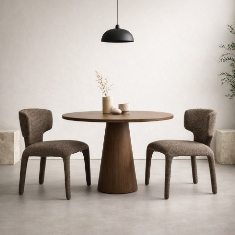 King Home Krzesło APULIA brązowe