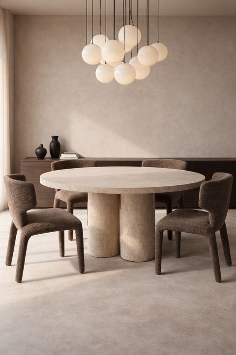 King Home Krzesło APULIA brązowe