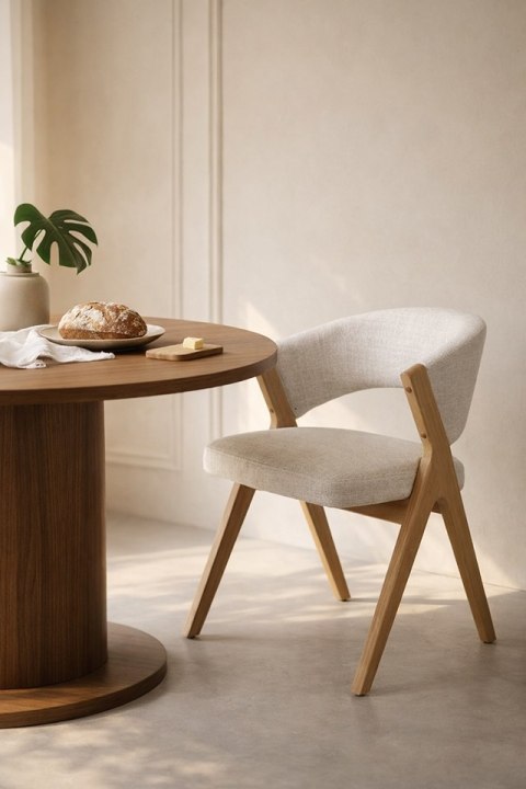 King Home Krzesło FIRENZE beżowe