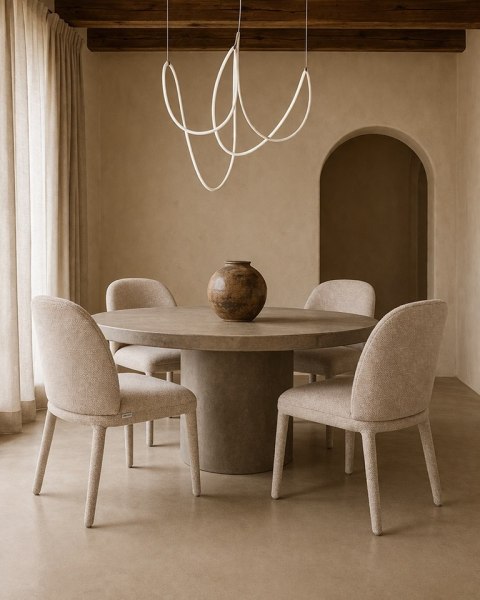 King Home Krzesło TUYA beżowe