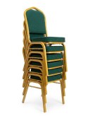 King Home Krzesło bankietowe / konferencyjne HEKATE zielone