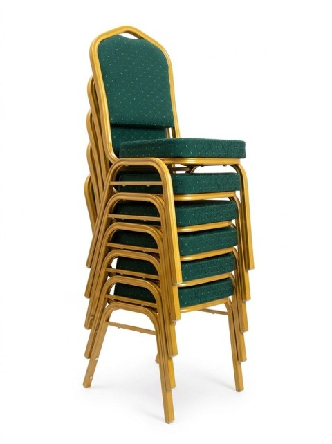 King Home Krzesło bankietowe / konferencyjne HEKATE zielone