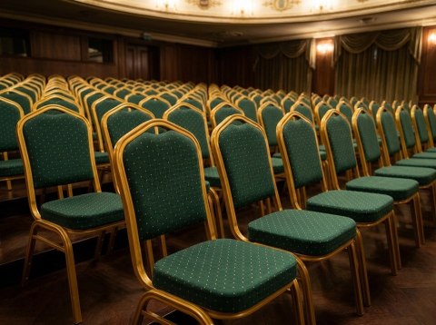 King Home Krzesło bankietowe / konferencyjne HEKATE zielone