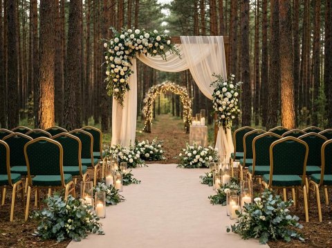 King Home Krzesło bankietowe / konferencyjne HEKATE zielone