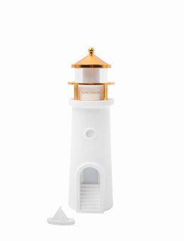 King Home Lampka nocna z projektorem SHP LIGHTHOUSE biało-złota