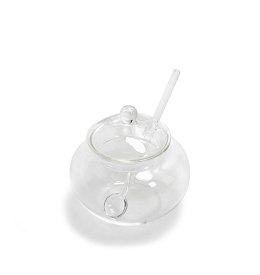 King Home Mini cukiernica z łyżeczką SHP JAR transparentna