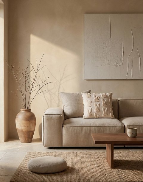 King Home Poduszka dekoracyjna SHP BUNNIES beżowa