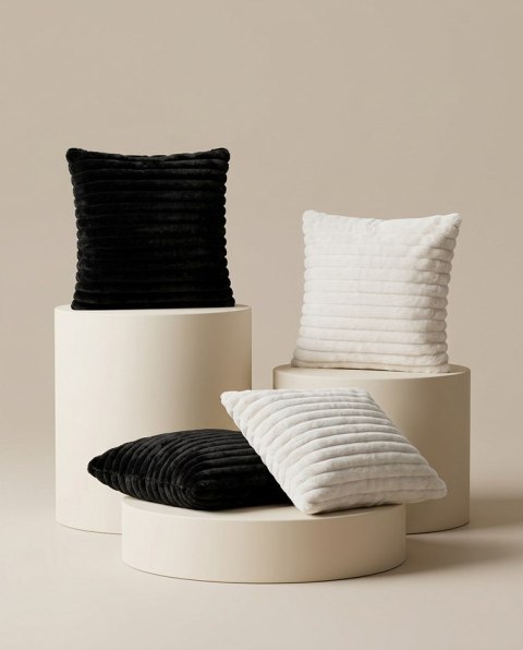 King Home Poduszka dekoracyjna SHP LINE czarna