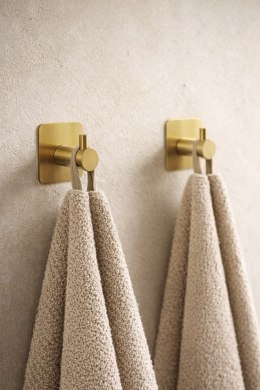 King Home Zestaw 2 haczyków samoprzylepnych SHP BAROLO złoty