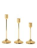 King Home Zestaw 3 świeczników SHP SPLEND złoty