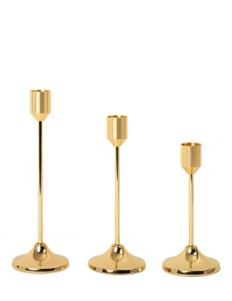 King Home Zestaw 3 świeczników SHP SPLEND złoty