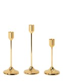King Home Zestaw 3 świeczników SHP SPLEND złoty