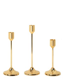 King Home Zestaw 3 świeczników SHP SPLEND złoty