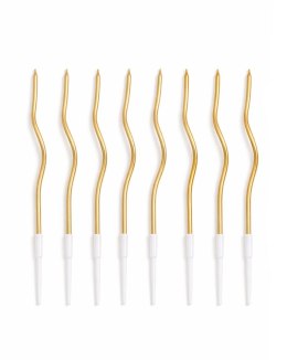 King Home Zestaw 36 świeczek SHP TWIST złoty