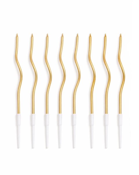 King Home Zestaw 36 świeczek SHP TWIST złoty