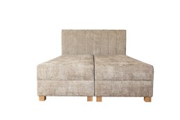 LARGO 160 łóżko z pojemnikiem na pościel i wbudowanym materacem beżowy