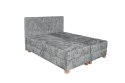 LARGO 160 łóżko z pojemnikiem na pościel i wbudowanym materacem popielaty
