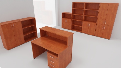 Meble Biurowe Dostawka Silver DR-100 grusza polna