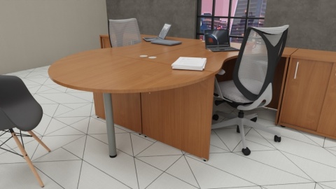 Meble Biurowe Dostawka Silver P180 buk bawaria