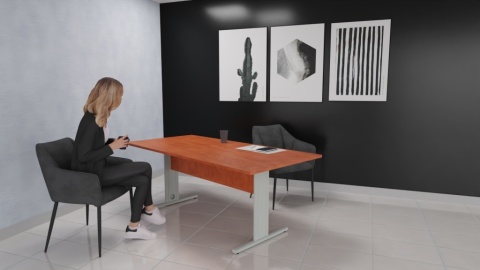 Meble Biurowe Stół Silver ST-190S grusza polna