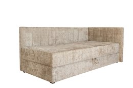 RICKY 90 łóżko z pojemniekiem na pościel i wbudowanym materacem beżowy